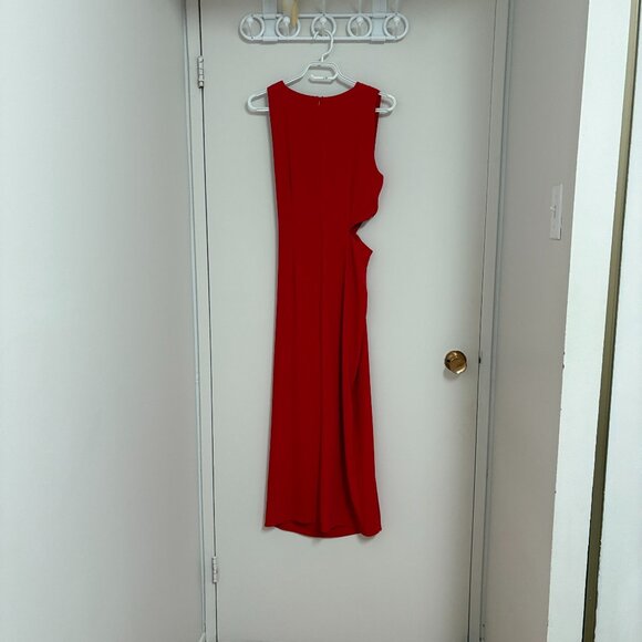 Zara small red midi dress NWOT - Picture 9 of 12